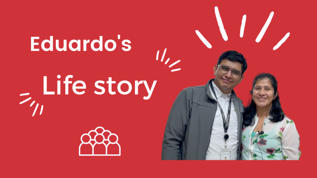 Copia de Miniatura de YouTube marketing femenino morado rosa Eduardo's life story